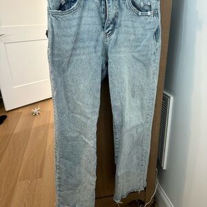 Casual Light Blue Boyfriend Jeans